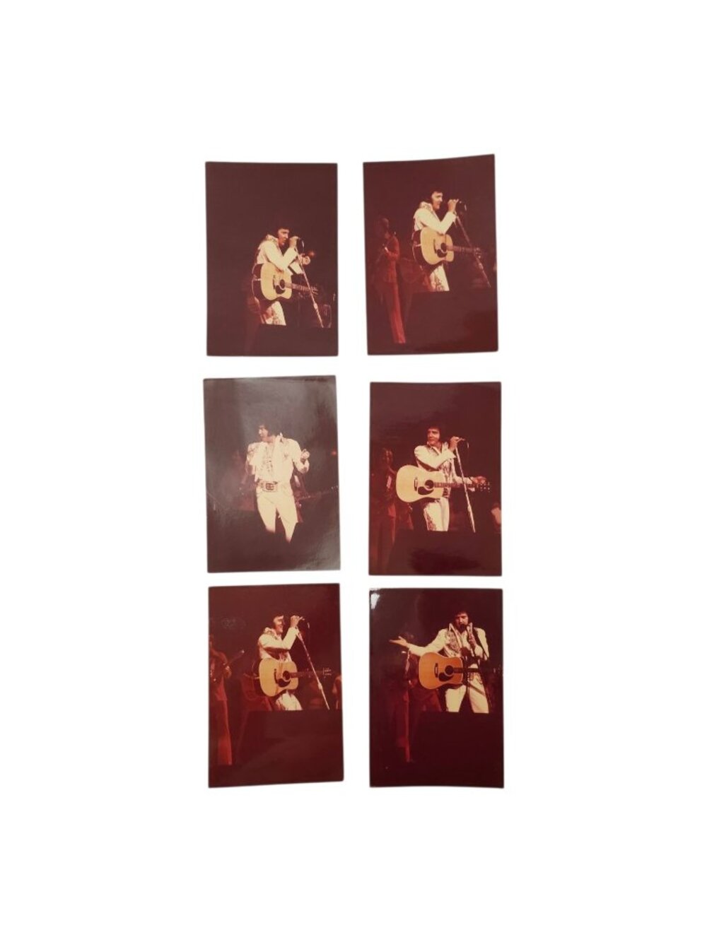 Elvis Presley 3.5 x 4.75 1970s Concert Photos Candid Snapshots Original Lot Of 6